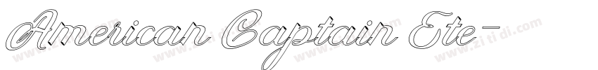 American Captain Ete字体转换